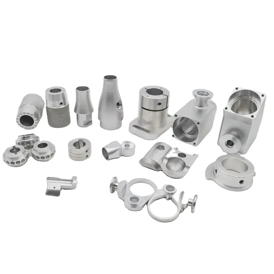 Vertical CNC milled aluminum part